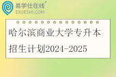 哈尔滨商业大学专升本招生计划2024-2025