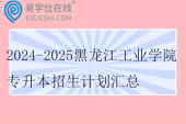 2024-2025黑龙江工业学院专升本招生计划汇总