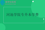 河池学院专升本学费4200-12000元