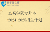 宜宾学院专升本2024-2025招生计划