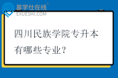 四川民族学院专升本有哪些专业？招生计划多少？