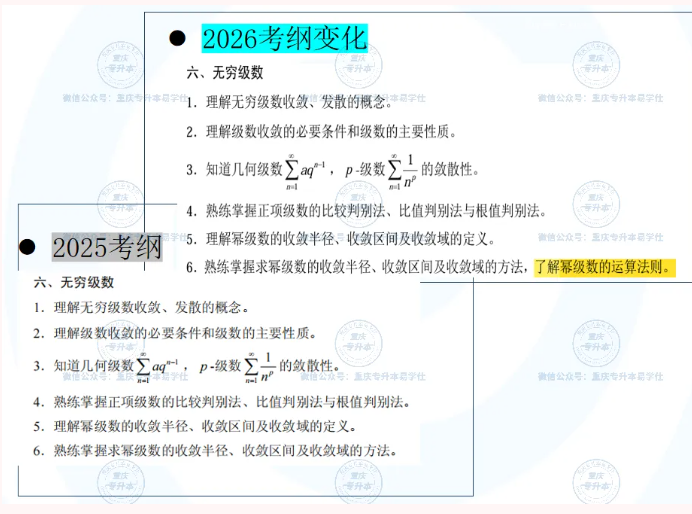 2026年重庆专升本各科目考试范围和题型及分值