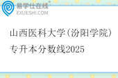 山西医科大学(汾阳学院)专升本分数线2025