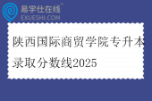 陕西国际商贸学院专升本录取分数线2025