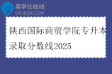 陕西国际商贸学院专升本录取分数线2025