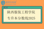 陕西服装工程学院专升本分数线2025