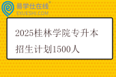 2025桂林学院专升本招生计划1500人