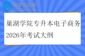 巢湖学院专升本电子商务2026年考试大纲