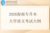 2026海南专升本大学语文考试大纲