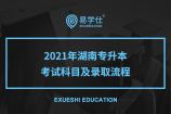 2021年湖南专升本考试科目有哪些，录取流程是如何安排的？