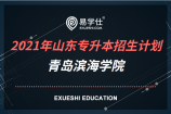 山东青岛滨海学院2021专升本招生计划多少人？
