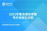 2021年山东青岛城市学院专升本考试招生计划是怎样的？