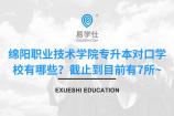 绵阳职业技术学院专升本对口学校有哪些？截止到目前有7所~