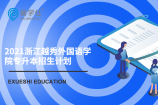 2021浙江越秀外国语学院专升本招生计划招生人数为800人