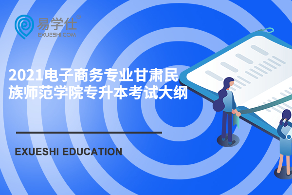 2021电子商务专业甘肃民族师范学院专升本考试大纲