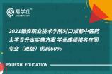 2021雅安职业技术学院对口成都中医药大学专升本实施方案 学业成绩排名在同专业（班级）的前60％
