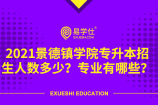 2021景德镇学院专升本招生人数多少？专业有哪些？