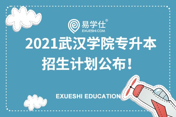 2021武汉学院专升本招生计划公布！