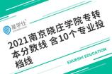 2021南京晓庄学院专转本分数线 含10个专业投档线