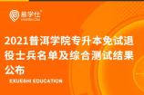 2021普洱学院专升本免试退役士兵名单及综合测试结果公布