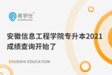 安徽信息工程学院专升本2021成绩查询开始了