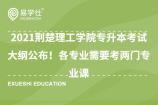 2021荆楚理工学院专升本考试大纲公布！各专业需要考两门专业课！