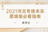 2021河北专接本志愿填报必看指南：涉及时间、流程如何填报等