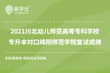 2021川北幼儿师范高等专科学校专升本对口绵阳师范学院复试成绩