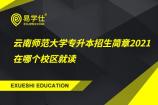 云南师范大学专升本招生简章2021 在哪个校区就读