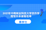 2021年中南林业科技大学涉外学院专升本录取名单公示 恭喜上榜的同学！