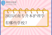 2025河南专升本护理学有哪些学校？招生计划多少？