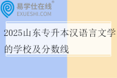 2025山东专升本汉语言文学的学校及分数线