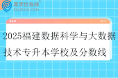 2025福建数据科学与大数据技术专升本学校及分数线