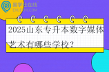 2025山东专升本数字媒体艺术有哪些学校？