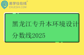 黑龙江专升本环境设计分数线2025